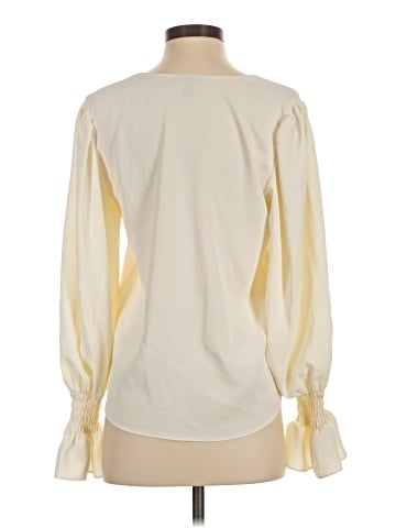 Aqua Long Sleeve Blouse (view 2)