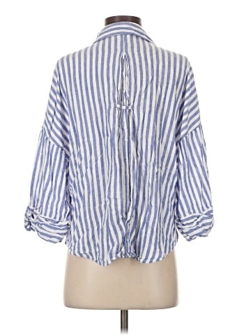 Zara 3/4 Sleeve Button-Down Shirt (view 2)