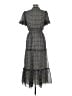 Max Studio 100% Polyester Print Black Casual Dress Size M - photo 2
