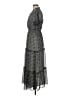 Max Studio 100% Polyester Print Black Casual Dress Size M - photo 5