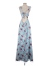 Lulus 100% Polyester Blue Gray Cocktail Dress Size L - photo 2
