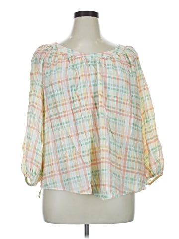 LC Lauren Conrad 3/4 Sleeve Blouse (view 1)