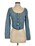 Levi's Blue 3/4 Sleeve Blouse Size S - photo 1