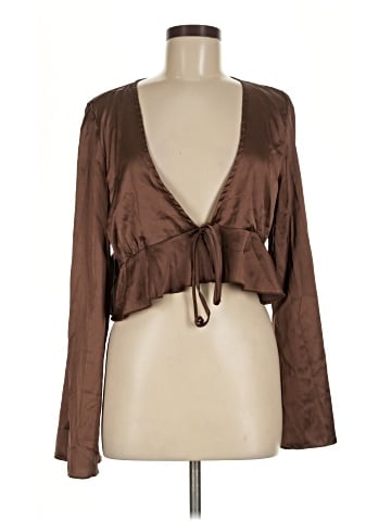 Papaya Long Sleeve Blouse (view 1)