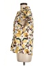 ModCloth 100% Polyester Yellow Short Sleeve Blouse Size M - photo 5
