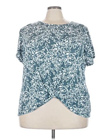 Como Black Short Sleeve Blouse (view 1)