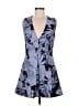 Keepsake Graphic Blue Cocktail Dress Size M - photo 1
