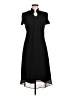 Karin Stevens Solid Black Casual Dress Size 6 - photo 1