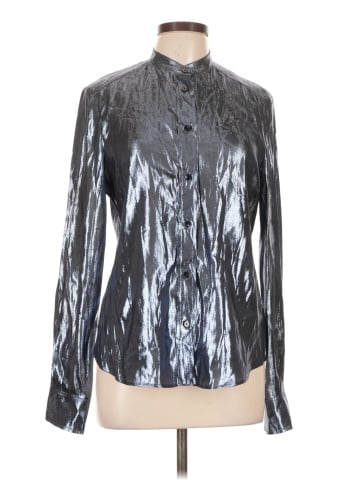 Veronique Branquinho Long Sleeve Silk Top (view 1)