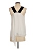 BCBGMAXAZRIA 100% Polyester Ivory Sleeveless Blouse Size S - photo 2