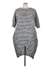 Unbranded 100% Polyester Houndstooth Gray Casual Dress Size 4X - photo 1