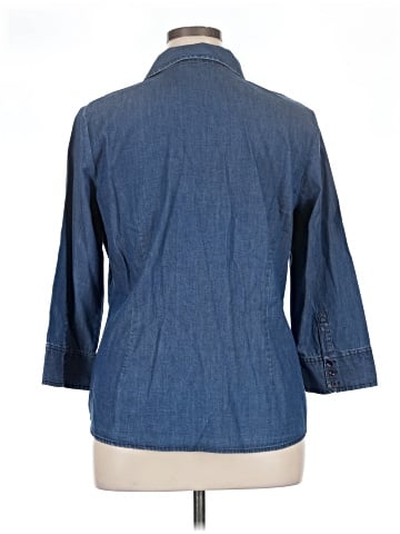St. John's Bay 3/4 Sleeve Button-Down Shirt (view 2)