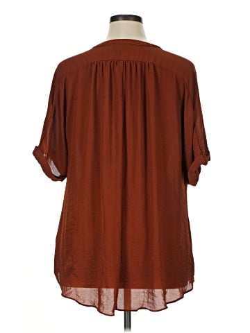 Worthington Short Sleeve Blouse (view 2)
