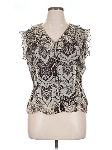 Worthington Sleeveless Silk Top (view 1)
