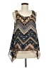 Lavish Blue Sleeveless Blouse Size M - photo 1