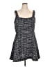 ELOQUII 100% Polyester Tweed Blue Casual Dress Size 16 Plus - photo 1