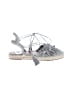 Aquazzura 100% Leather Solid Gray Wedges Size EU 37 - photo 1