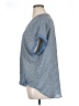 Max Studio 100% Polyester Blue Short Sleeve Blouse Size 1X - photo 5