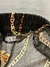 Mlle Gabrielle Print Gold Casual Pants Size L - photo 7
