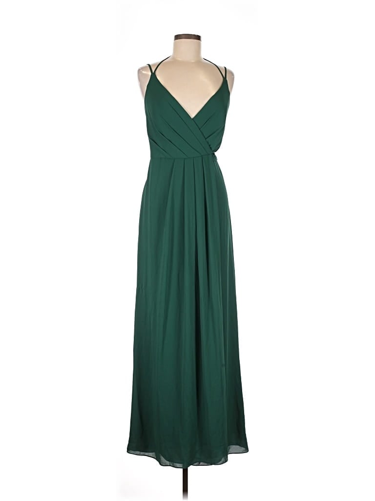 Pre-owned David's Bridal Cocktail Dress In Green
