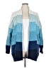Time and Tru Color Block Blue Cardigan Size 20 - photo 1