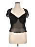 Divided by H&M Black Short Sleeve Top Size XL - photo 1