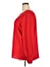 Ann Taylor 100% Polyester Red Long Sleeve Top Size XXL (tall) - photo 5