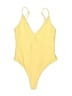 Assorted Brands Solid Yellow One Piece Swimsuit Size XS - photo 1