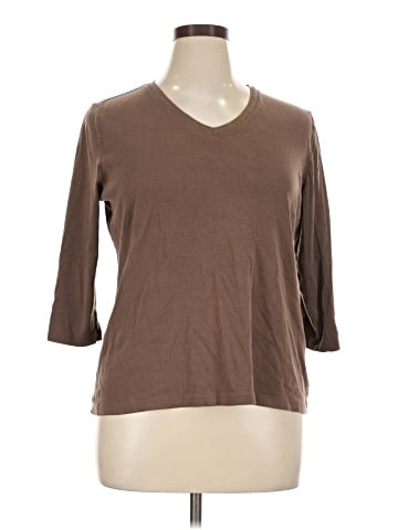 St. John's Bay 3/4 Sleeve T-Shirt (view 1)