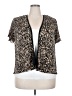 R&M Richards 100% Polyester Tan Cardigan Size 18 Petite - photo 1