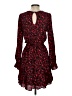 B. Smart 100% Rayon Floral Red Cocktail Dress Size 5 - photo 2
