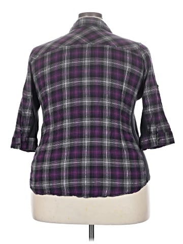 Maurices 3/4 Sleeve Button-Down Shirt (view 2)