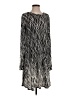 BCBGMAXAZRIA Graphic Silver Casual Dress Size S (estimated) - photo 1