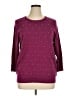 Elle Burgundy Pullover Sweater Size XL - photo 1