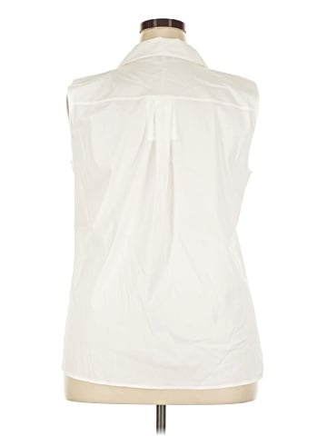Lafayette 148 New York Sleeveless Button-Down Shirt (view 2)