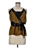 Robert Rodriguez 100% Silk Brown Sleeveless Silk Top Size 8 - photo 1