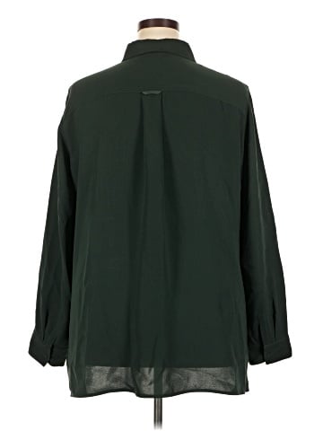 Lafayette 148 New York Long Sleeve Silk Top (view 2)