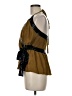 Robert Rodriguez 100% Silk Brown Sleeveless Silk Top Size 8 - photo 5