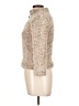 C&C California 100% Polyester Tweed Tan Pullover Sweater Size 10 - photo 5
