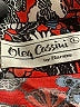 Oleg Cassini 100% Nylon Print Red Long Sleeve Blouse Size L - photo 7