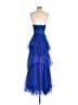 Betsy & Adam 100% Polyester Solid Blue Cocktail Dress Size 0 - photo 2