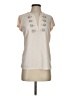 Ann Taylor 100% Polyester Ivory Short Sleeve Blouse Size XS - photo 1