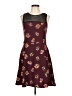 Eight Sixty 100% Polyester Hearts Burgundy Casual Dress Size L - photo 1