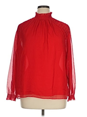 Ann Taylor Long Sleeve Blouse (view 1)