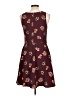 Eight Sixty 100% Polyester Hearts Burgundy Casual Dress Size L - photo 2