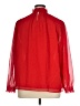 Ann Taylor 100% Polyester Red Long Sleeve Blouse Size XL - photo 2