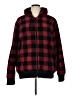 Mossimo Supply Co. 100% Polyester Plaid Red Zip Up Hoodie Size XL - photo 1