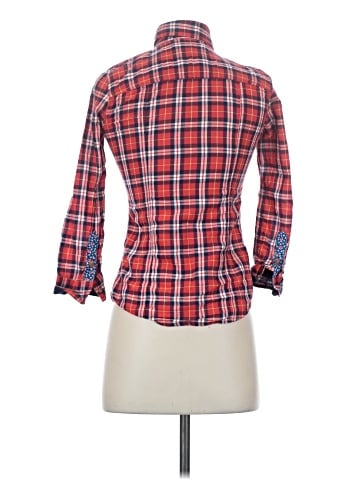 Gilly Hicks 3/4 Sleeve Button-Down Shirt (view 2)