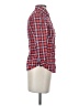 Gilly Hicks Plaid Red 3/4 Sleeve Button-Down Shirt Size XS - photo 4