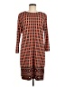 MICHAEL Michael Kors Print Orange Casual Dress Size M - photo 1